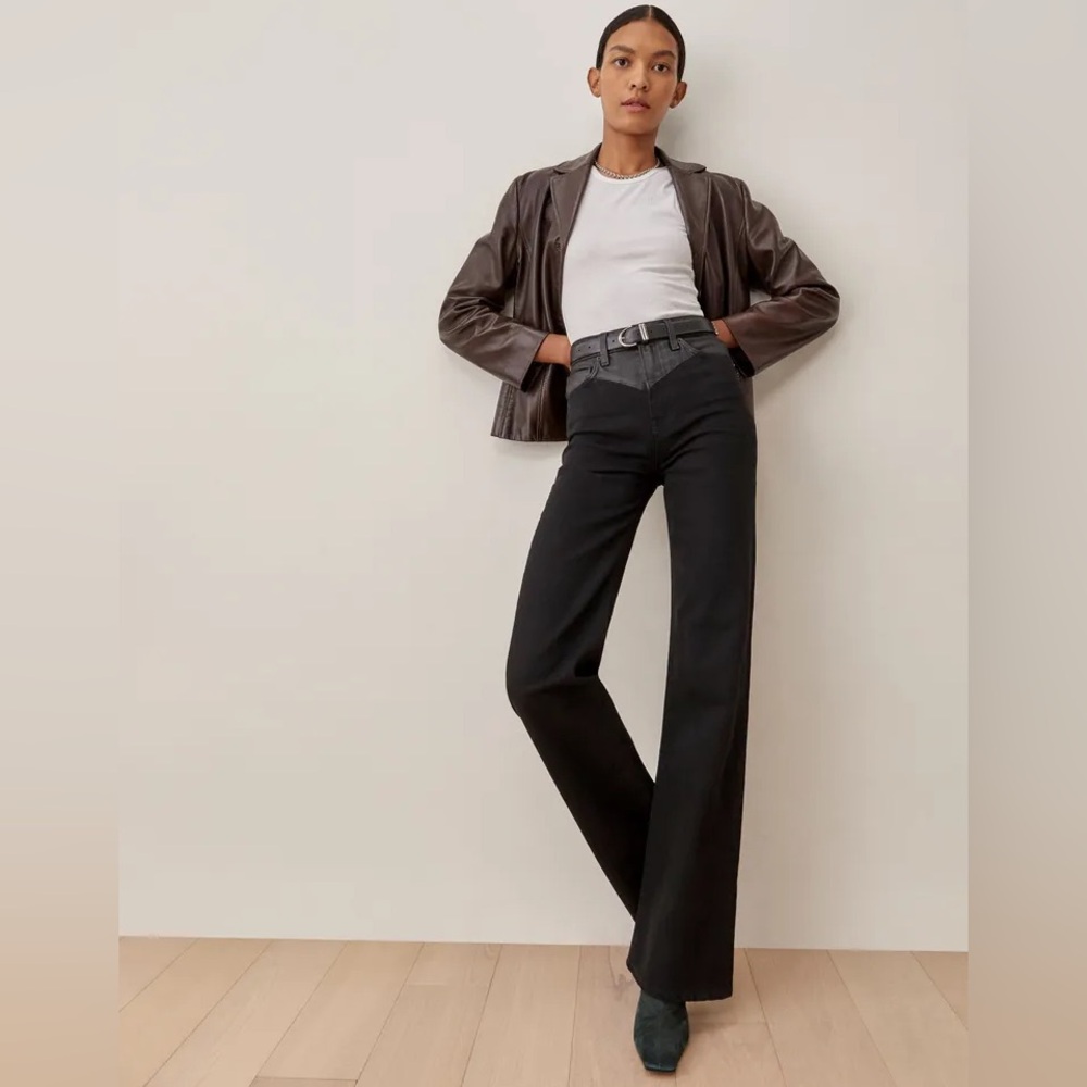 Reformation High Rise Wide Leg Jeans